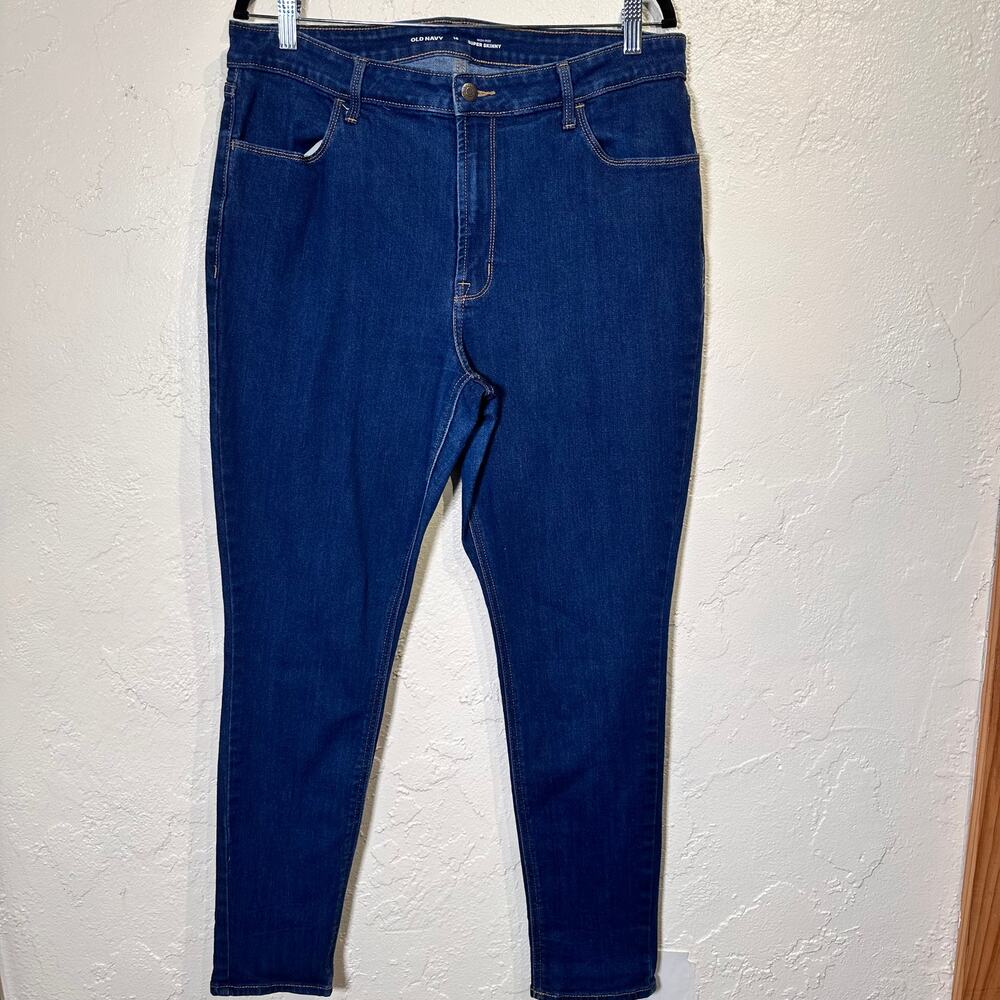 Old Navy Size 16 High Rise Super Skinny Women's Jeans Denim Capsule Minimalist